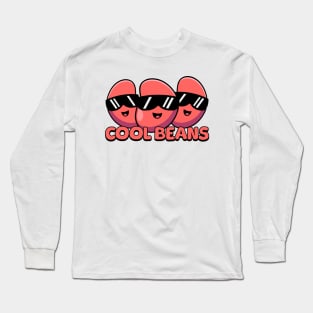 Cool Beans! Cute Kidney Bean Cartoon! Long Sleeve T-Shirt